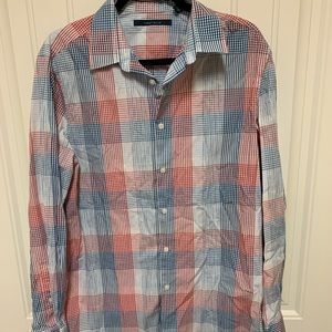 Perry Ellis Plaid Button Down